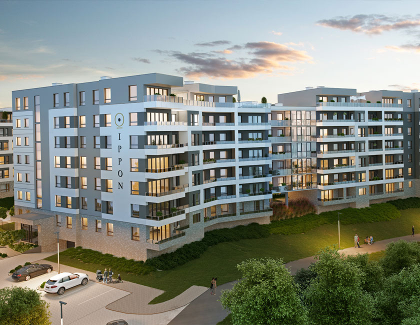 Wizualizacja osiedla Aurora